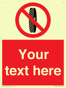 Custom Do Not Change Grinding Wheel Sign